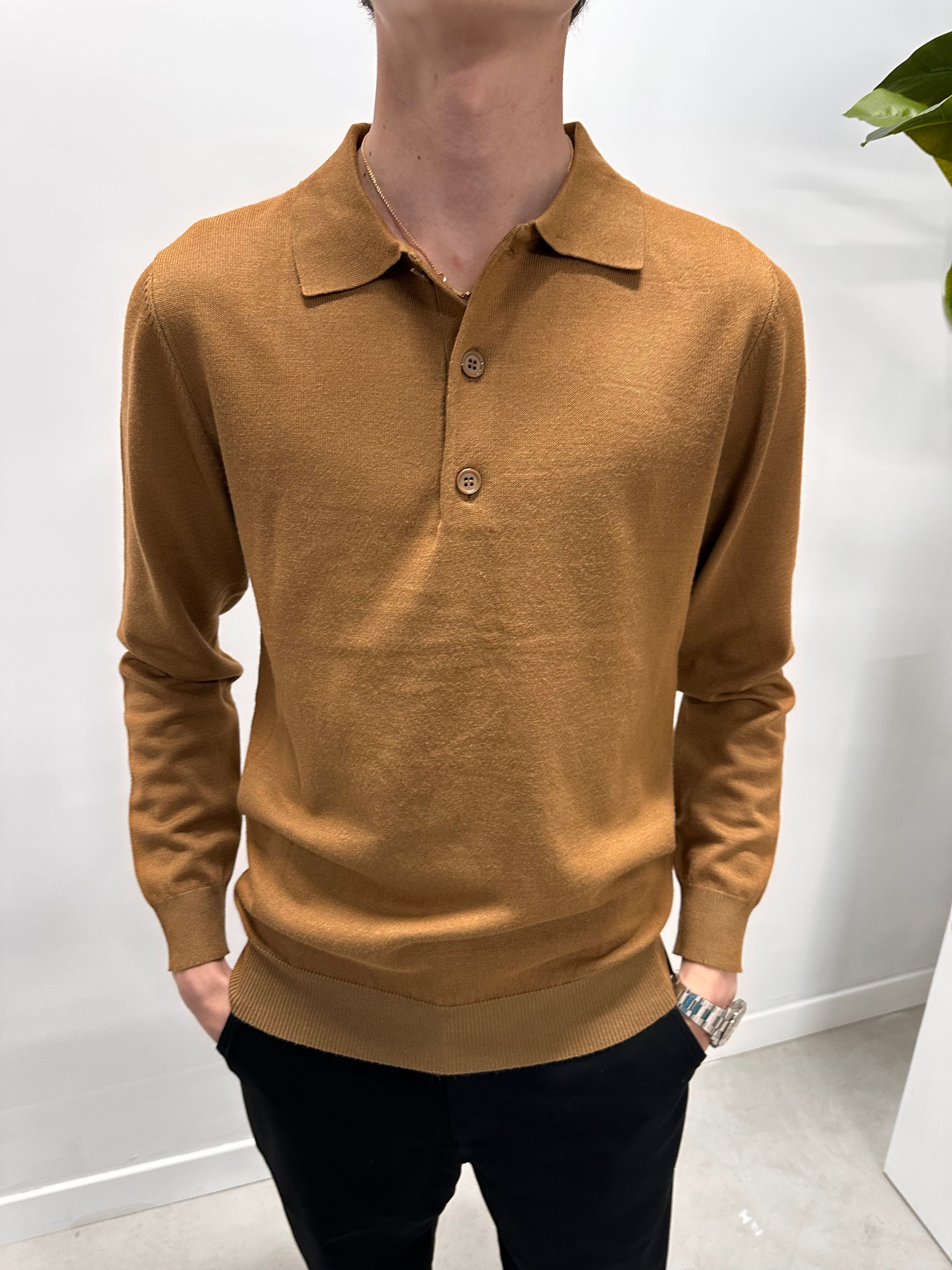 Next mens long sleeve polo online